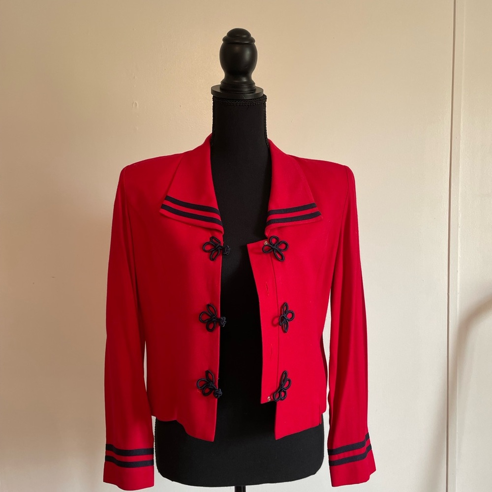 Jessica Howard Red, petite blazer